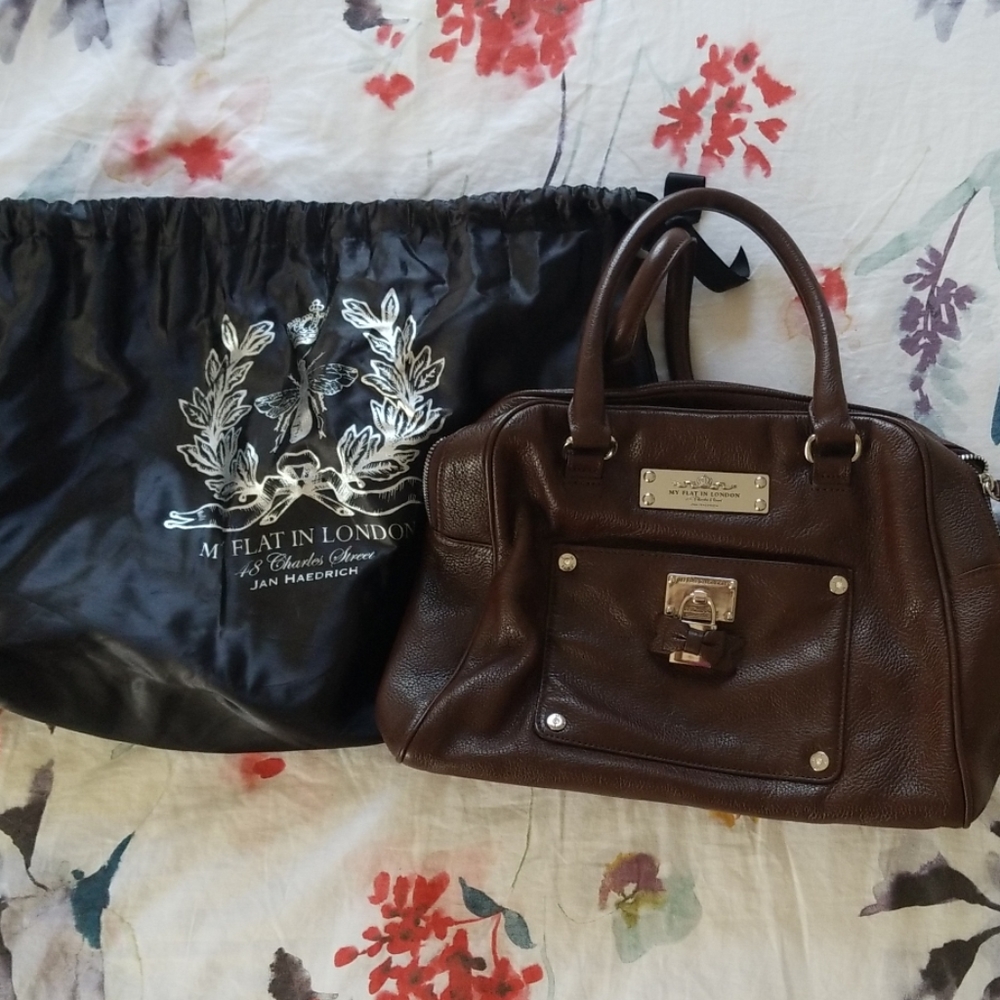 Brown work purse